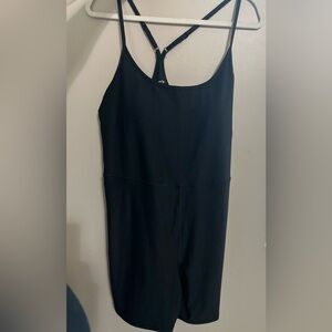 Cloud+ Racerback Bodysuit -- 6-inch inseam (Black )